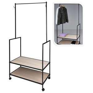 H&S Collection Vešiak na kabáty s 2 háčikmi kovový