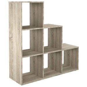 FMD Deliaca stena so 6 priehradkami 104,3x32,6x106,5 cm pieskový dub
