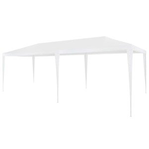 vidaXL Párty stan 3x6 m PE biely