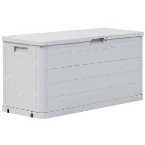 vidaXL Záhradný úložný box 280 l bledošedý