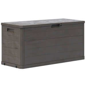 vidaXL Záhradný úložný box hnedý 280 l