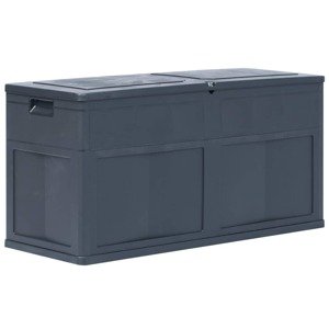 vidaXL Záhradný úložný box čierny 320 l