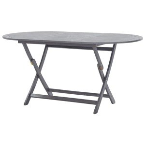 vidaXL Skladací záhradný stôl 160x85x75 cm, akáciový masív