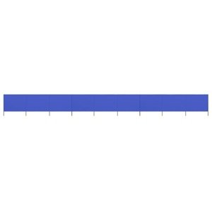 vidaXL 9-panelová zábrana proti vetru látková 1200x120 cm azúrovo-modrá