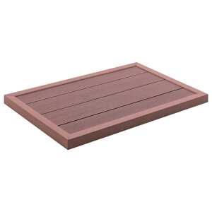 vidaXL Podlahový prvok pre solárnu sprchu/rebrík 101x63x5,5 cm drevoplast
