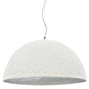 vidaXL Závesná lampa biela a strieborná Ø50 cm E27