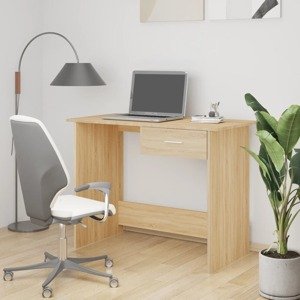 vidaXL Stôl farba dubu sonoma 100x50x76 cm drevotrieska