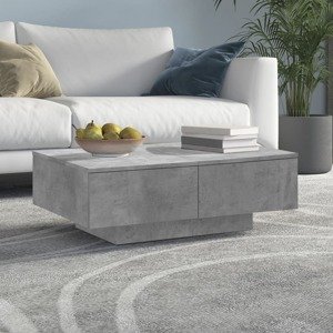 vidaXL Konferenčný stolík betónovo-sivý 90x60x31 cm drevotrieska