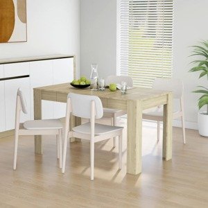 vidaXL Jedálenský stôl dub sonoma 140x74,5x76 cm drevotrieska