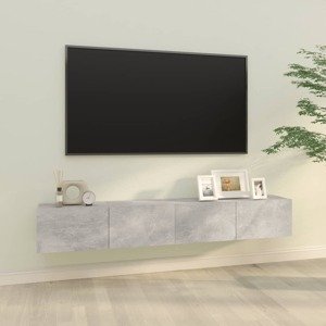 vidaXL TV skrinky 2 ks betónovo-sivé 100x30x30 cm spracované drevo