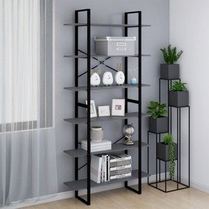 vidaXL Vysoká skrinka sivá 100x30x210 cm masívna borovica