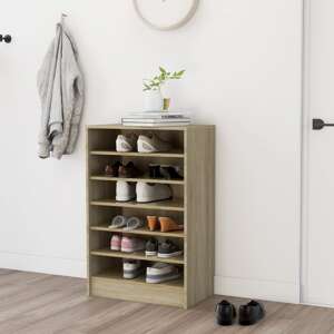 vidaXL Skrinka na topánky dub sonoma 60x35x92 cm drevotrieska