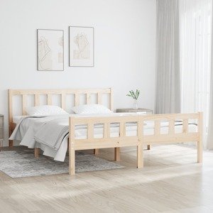 vidaXL Posteľný rám masívne drevo 120x190 cm 4FT malé dvojlôžko
