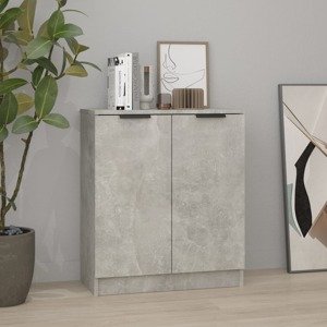 vidaXL Komoda betónová sivá 60x30x70 cm spracované drevo