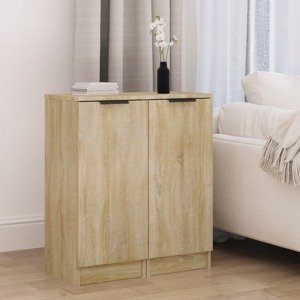 vidaXL Komody 2 ks dub sonoma 30x30x70 cm spracované drevo