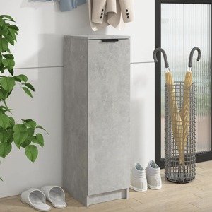 vidaXL Botník betónovo sivý 30x35x70 cm spracované drevo