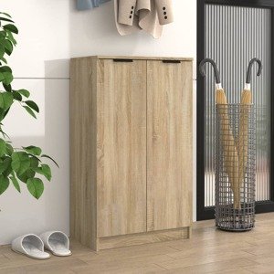 vidaXL Botník dub sonoma 59x35x100 cm spracované drevo