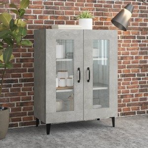 vidaXL Komoda betónovo sivá 69,5x34x90 cm kompozitné drevo