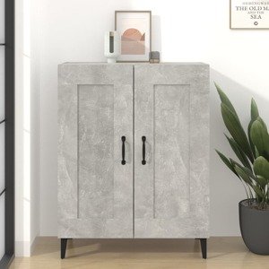 vidaXL Komoda betónovo sivá 69,5x34x90 cm spracované drevo