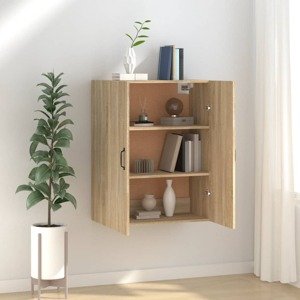 vidaXL Závesná skrinka vo farbe dubu 69,5x34x90 cm spracované drevo