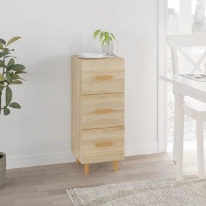 vidaXL Komoda dub sonoma 34,5x34x90 cm spracované drevo