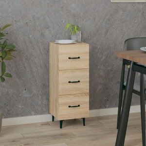 vidaXL Komoda dub sonoma 34,5x34x90 cm spracované drevo
