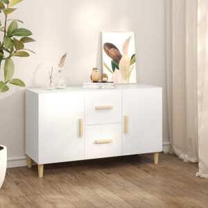 vidaXL Komoda, biela 100x36x60 cm, kompozitné drevo