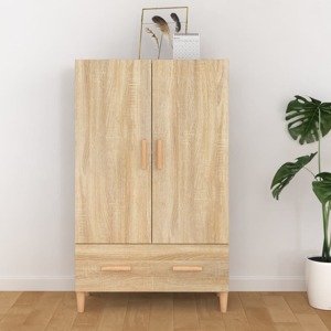 vidaXL Vysoká skrinka dub sonoma 70x31x115 cm spracované drevo