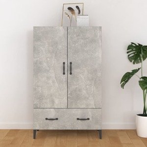 vidaXL Komoda betónovo sivá 70x31x115 cm spracované drevo