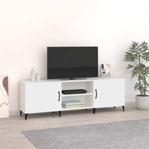 vidaXL TV skrinka, biela 150x30x50 cm, kompozitné drevo