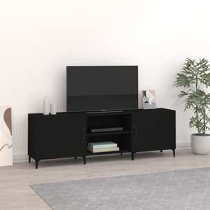 vidaXL TV skrinka, čierna 150x30x50 cm, kompozitné drevo