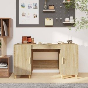 vidaXL Stôl dub somoma 140x50x75 cm spracované drevo