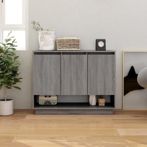 vidaXL Komoda sivý dub sonoma 97x31x75 cm drevotrieska
