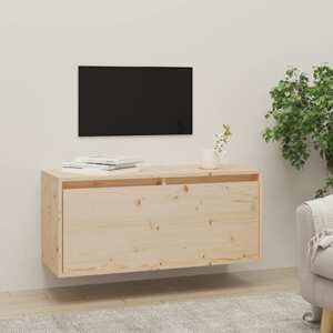 vidaXL Nástenná skriňa 80x30x35 cm masívna borovica