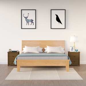 vidaXL Nočné stolíky 2 ks medovohnedé 50x35x61,5 cm borovicový masív