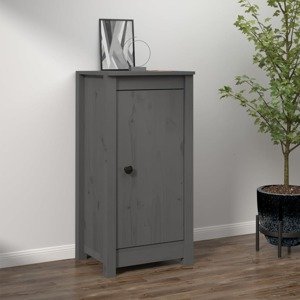 vidaXL Komoda sivá 40x35x80 cm borovicový masív