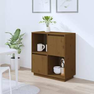 vidaXL Komoda medovo-hnedá 74x35x80 cm masívne borovicové drevo