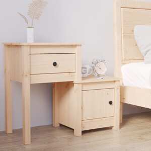 vidaXL Nočný stolík 79,5x38x65,5 cm masívne borovicové drevo