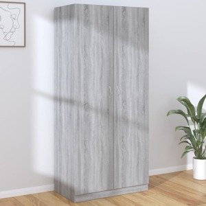 vidaXL Šatník sivý dub sonoma 90x52x200 cm spracované drevo