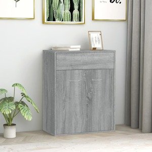 vidaXL Komoda sivý dub sonoma 60x30x75 cm spracované drevo