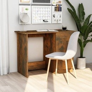 vidaXL Stôl dymový dub 100x50x76 cm spracované drevo