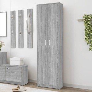 vidaXL Šatník do chodby sivý dub sonoma 55x25x189 cm spracované drevo