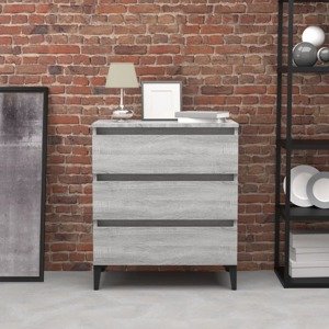 vidaXL Komoda sivý dub sonoma 60x35x69 cm spracované drevo