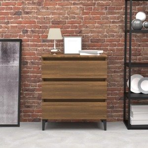vidaXL Komoda hnedý dub 60x35x69 cm spracované drevo