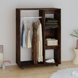 vidaXL Šatník dymový dub 80x40x110 cm spracované drevo