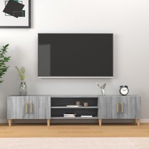 vidaXL TV skrinka sivý dub sonoma 180x31,5x40 cm kompozitné drevo