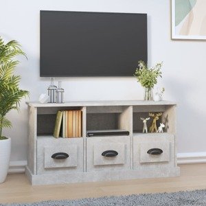 vidaXL TV skrinka betónová sivá 100x35x50 cm kompozitné drevo