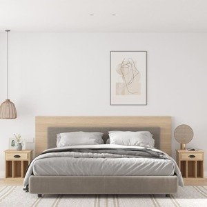 vidaXL Nočné stolíky 2 ks dub sonoma 43x36x50 cm