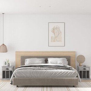 vidaXL Nočné stolíky 2 ks betónové sivé 43x36x50 cm