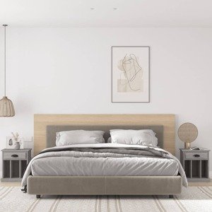 vidaXL Nočné stolíky 2 ks sivý dub sonoma 43x36x50 cm
